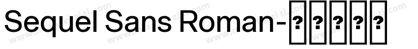 Sequel Sans Roman字体转换